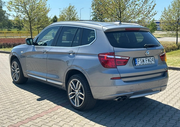 BMW X3 cena 72900 przebieg: 171100, rok produkcji 2013 z Świebodzin małe 106